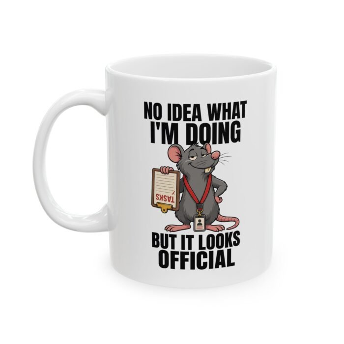 No Idea What I’m Doing | Funny Rat Ceramic Mug
