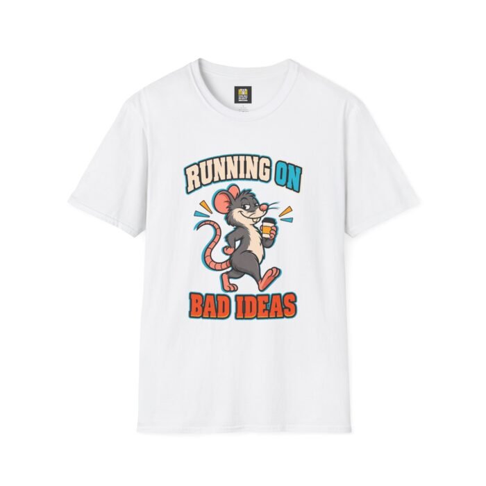 Running on Bad Ideas | Funny Rat Graphic Tee